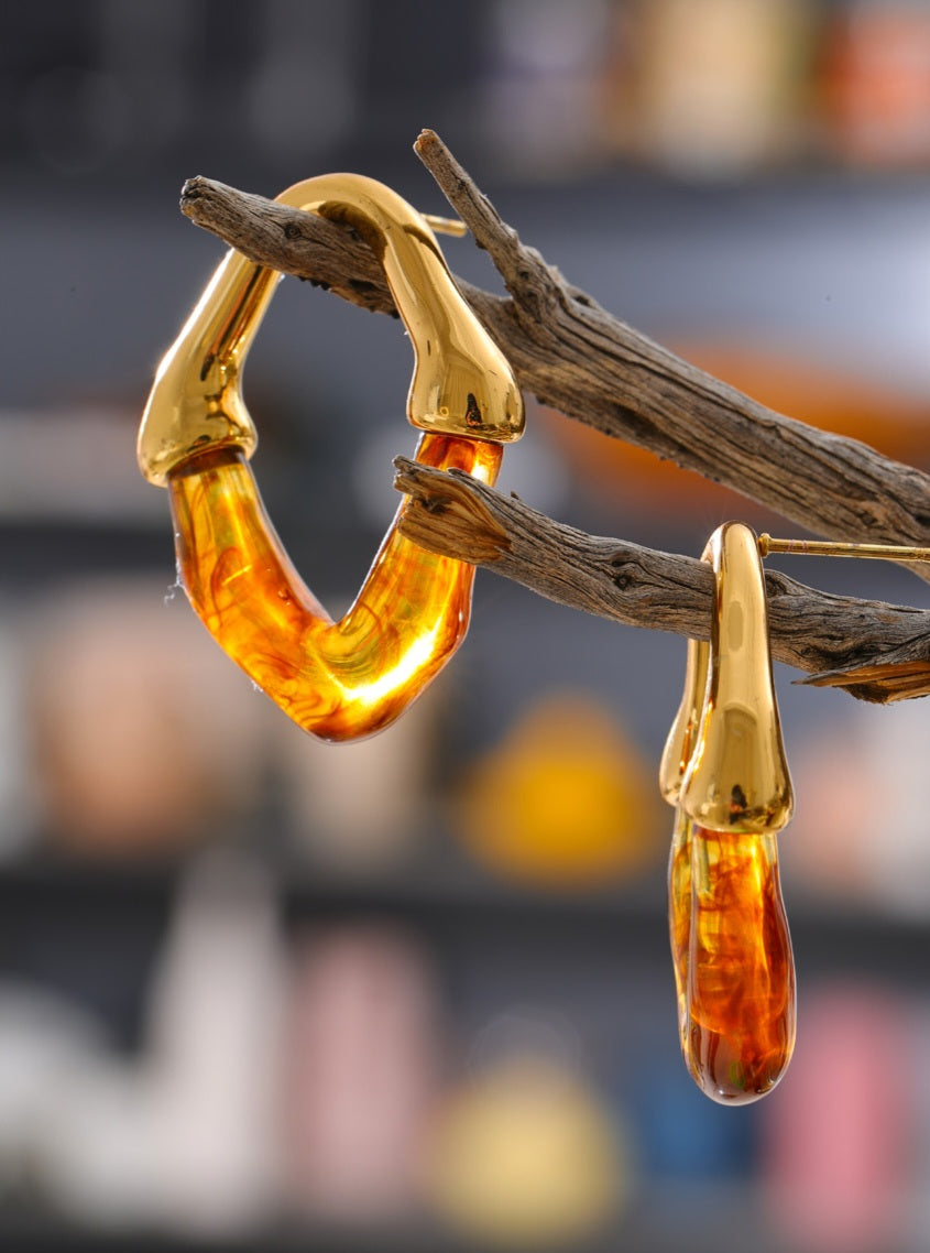 HER Amber Aura Earrings
